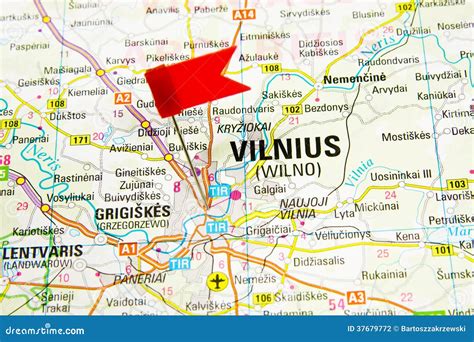 vilnius lithuania map.